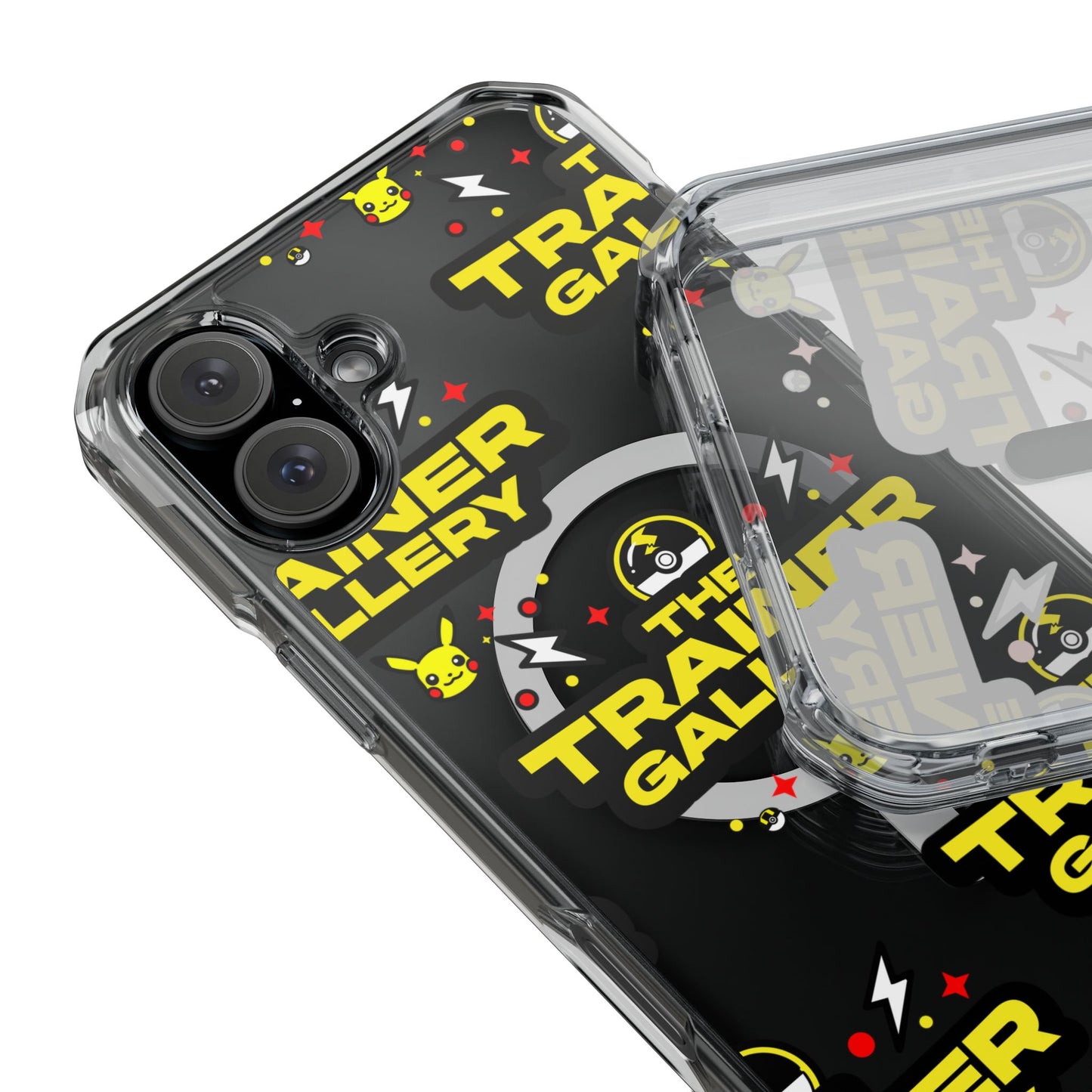 Trainer Gallery Magnetic Phone Case, Clear Impact Case, Phone Accessories for Gamers, Unique Gifts