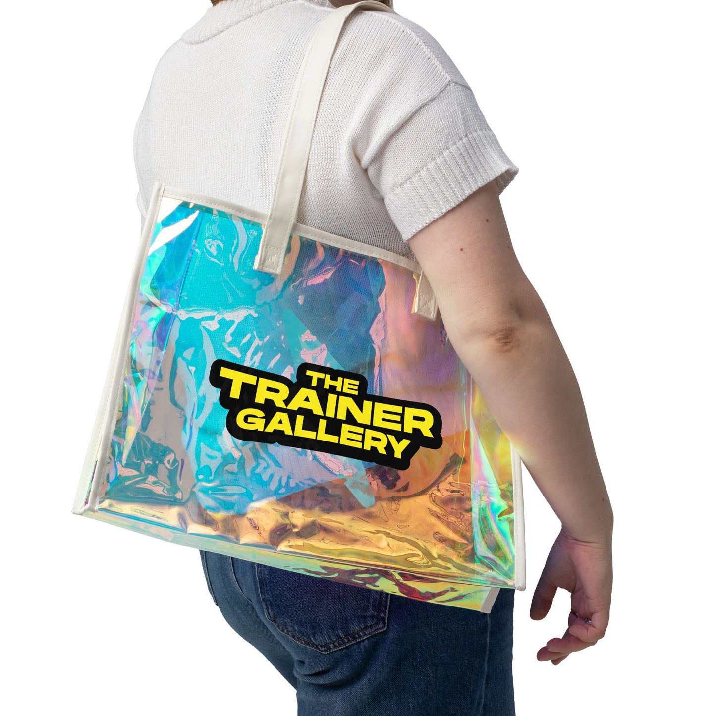 Holographic Beach Tote Bag — The Trainer Gallery Lightning Poké Ball Design