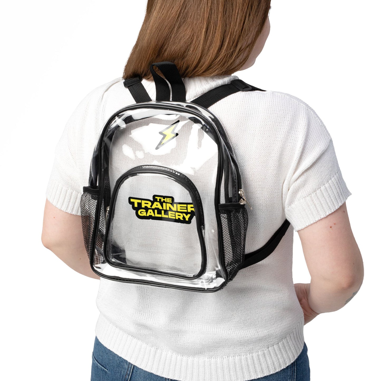 Clear Stadium Backpack — Lightning Ball Design
