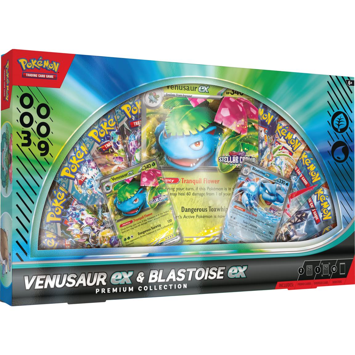 Pokemon Trading Card Game: Venusaur ex and Blastoise ex Premium Collection GameStop Exclusive