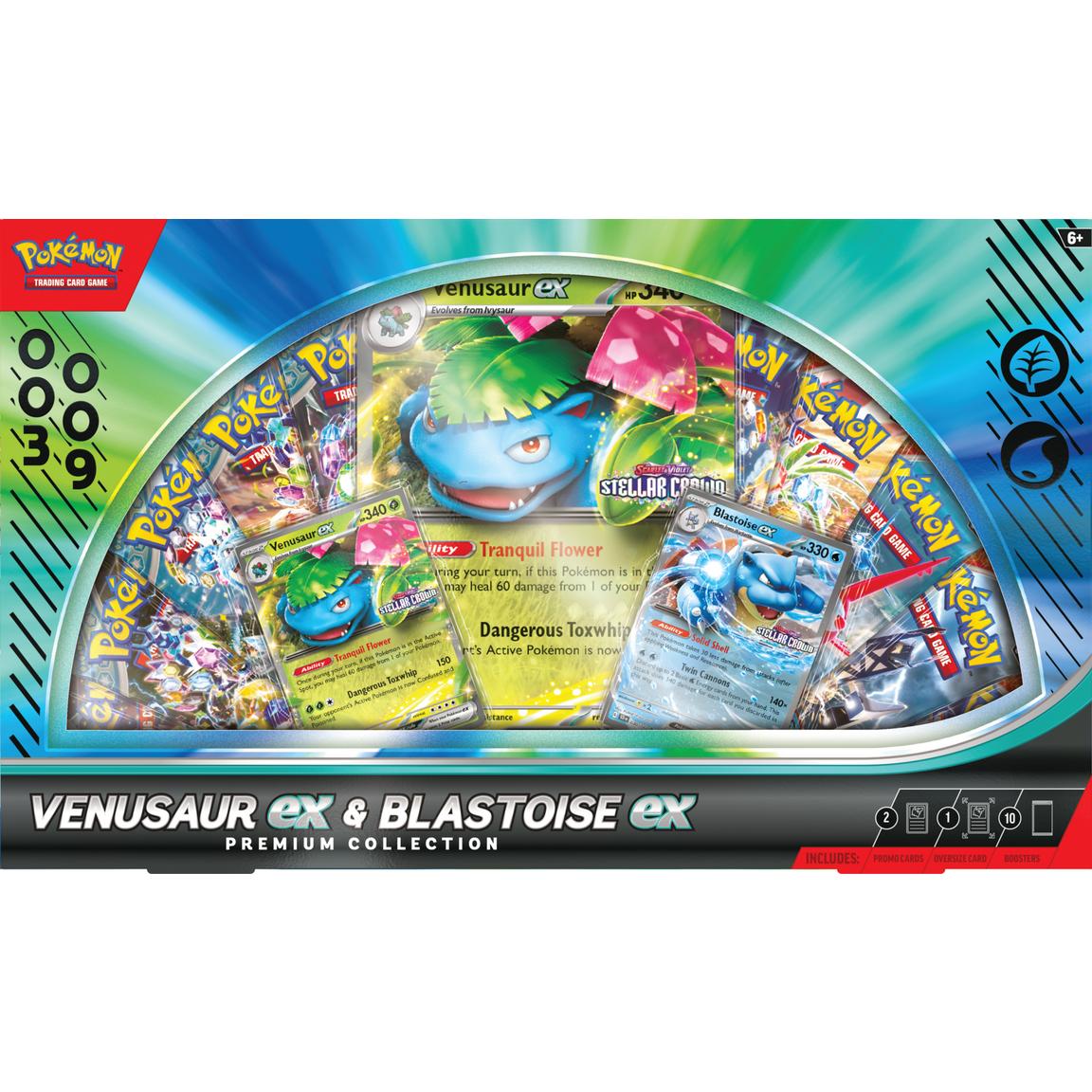 Pokemon Trading Card Game: Venusaur ex and Blastoise ex Premium Collection GameStop Exclusive