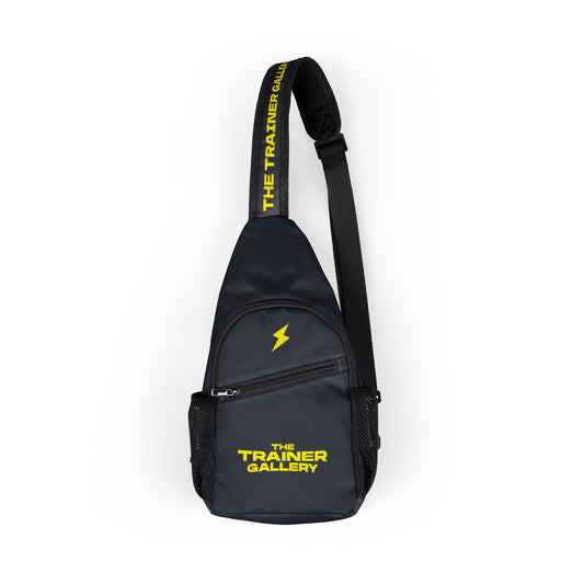 Trainer Gallery Chest Bag — Compact Crossbody Sling with Bold Logo