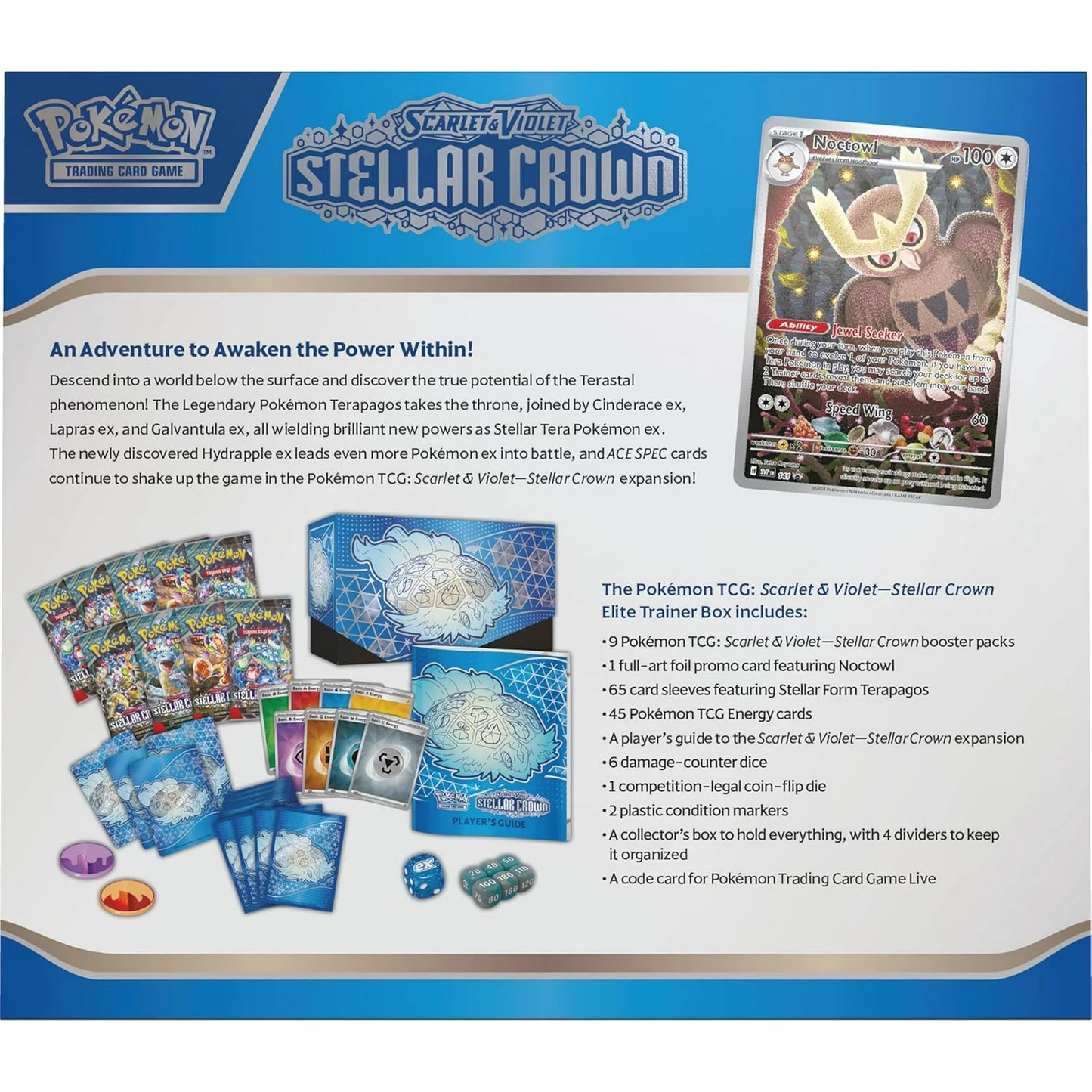 Pokémon TCG: Scarlet & Violet-Stellar Crown Elite Trainer Box