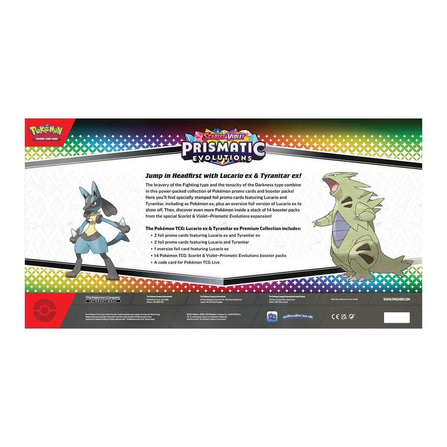 Pokemon Lucario Ex & Tyranitar Ex Premium Collection - SAMS CLUB Exclusive