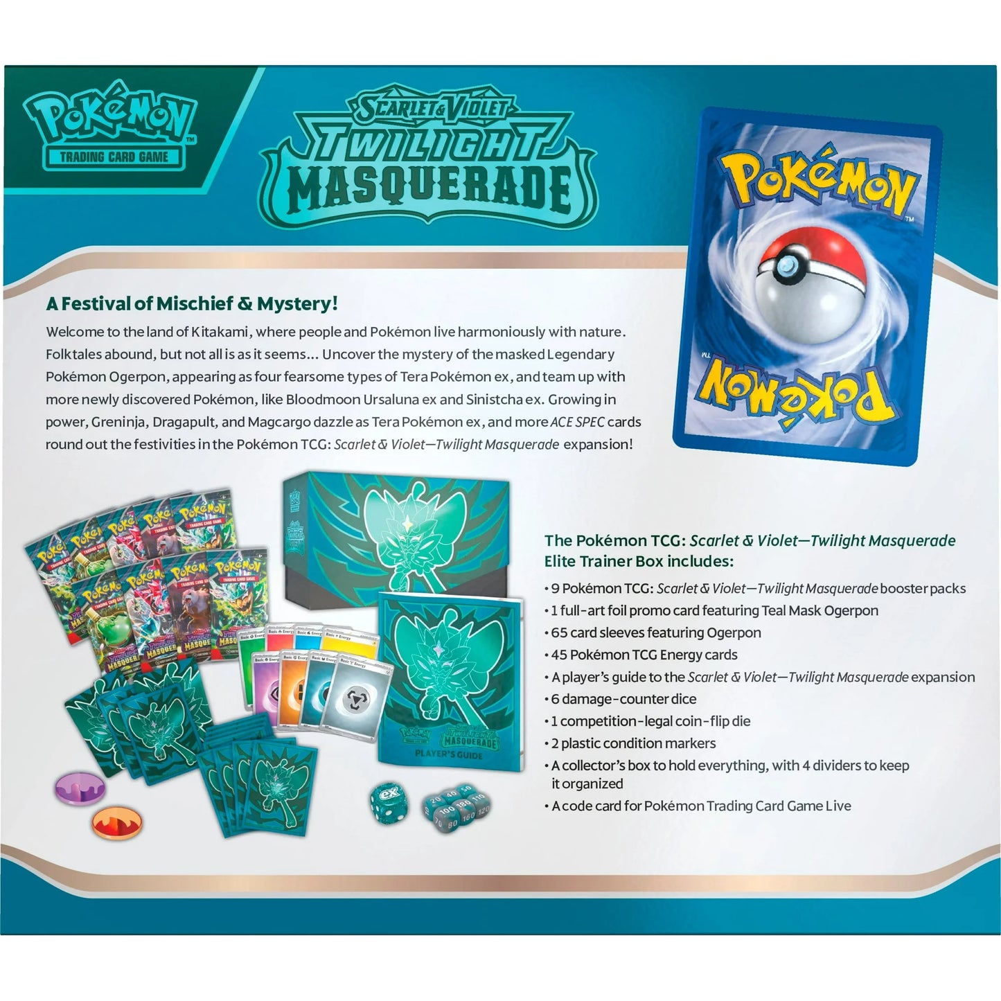 Pokémon TCG: Scarlet & Violet-Twilight Masquerade Elite Trainer Box